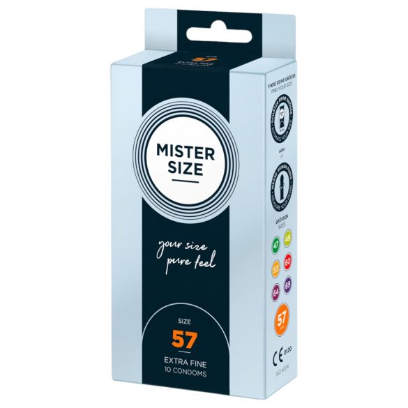 Тънък презерватив Mister Size - 57 мм (10 бр.) 