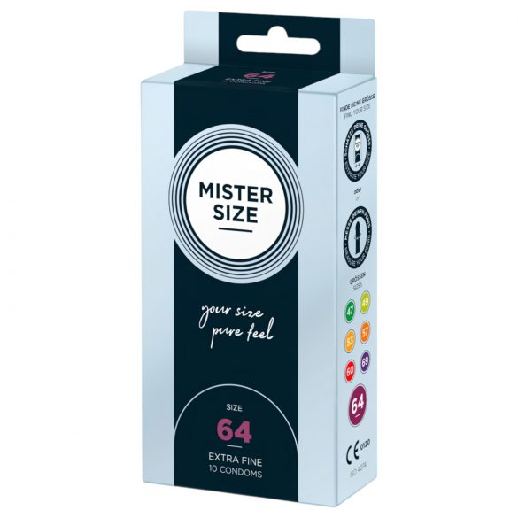 Тънък презерватив Mister Size - 64 мм (10 бр.) 