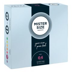   Тънък презерватив Mister Size - 64 мм (36 бр.)