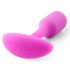 b-vibe Snug Plug 1 - Анален вибратор с вътрешна тежест (55g) - розов 