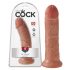 Дилдо King Cock 8 (20 см) - тъмно естествено 