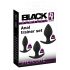 Black Velvet - комплект силиконови анални дилда (3 части) - черни