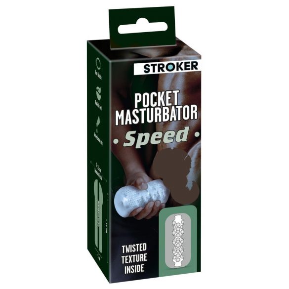 STROKER Speed - фалшив мастурбатор за дупе (полупрозрачен) 