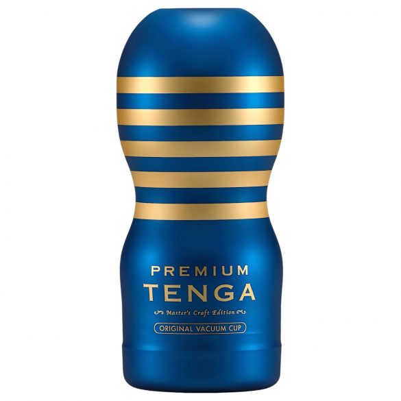 TENGA Premium Original - мастурбатор за еднократна употреба (син) 