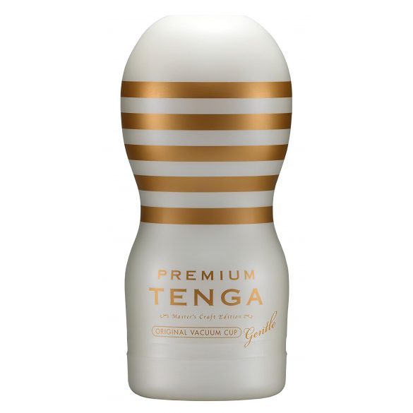 TENGA Premium Gentle - мастурбатор за еднократна употреба (бял) 