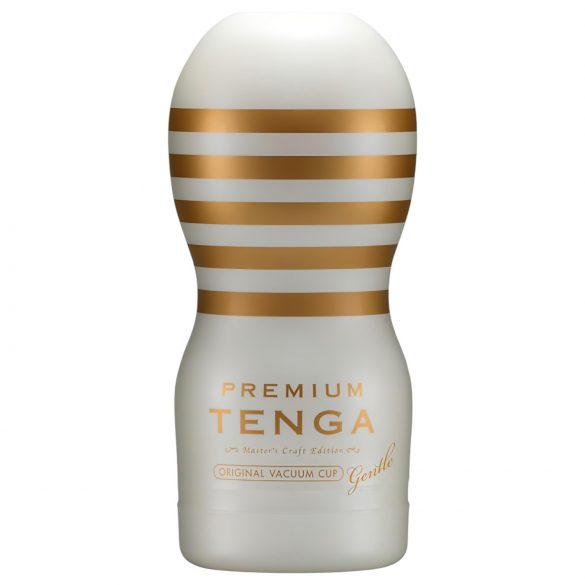 TENGA Premium Gentle - мастурбатор за еднократна употреба (бял) 