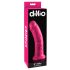 Dillio 8 - пристягащ се, реалистичен вибратор (20 см) - розов