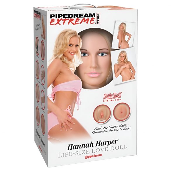 Pipedream Hannah Harper - гумена кукла в естествен размер с 3D лице 