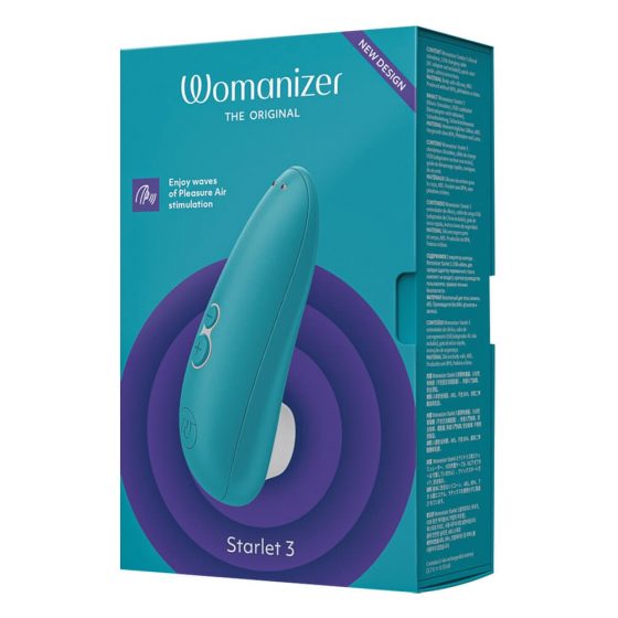 Womanizer Starlet 3 - презареждащ се стимулатор на клитора с въздушна вълна (тюркоаз)