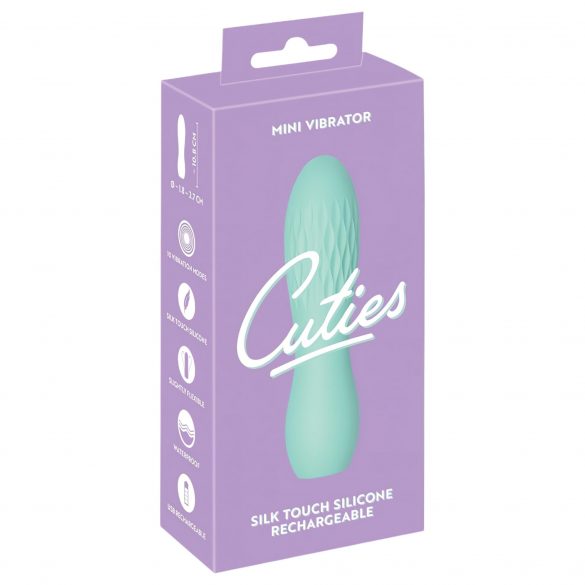 Cuties Mini 3 - Акумулаторни, водоустойчиви, геометрични вибратори (зелени) 