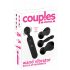 Couples Choice - презареждащ се отопляем масажиращ вибратор (черен) 