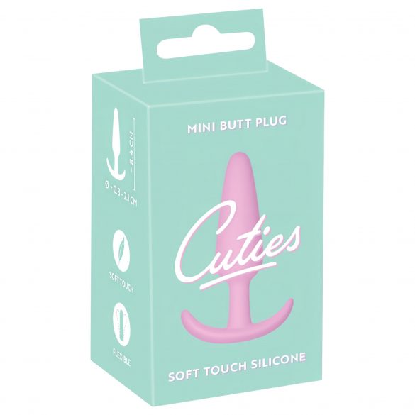 Cuties Mini Butt Plug - силиконов анален вибратор - розов (2,1 см) 