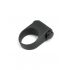 Петдесет нюанса сиво - Силиконов вибриращ пенис пръстен (черен)