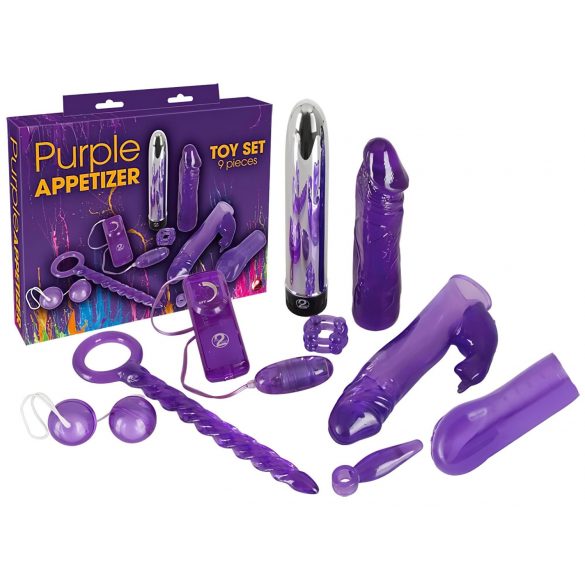 You2Toys - Purple Appetizer - комплект вибратори (9 части) 