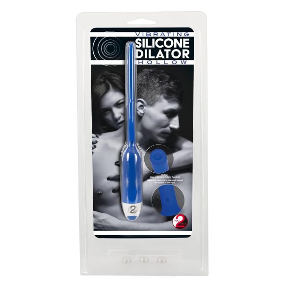 You2Toys - DILATOR - кух силиконов уретрален вибратор - син (7mm) 