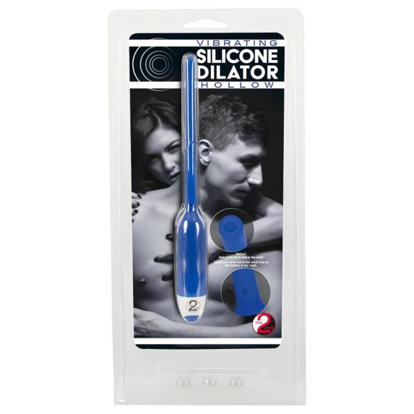 You2Toys - DILATOR - кух силиконов уретрален вибратор - син (7mm) 