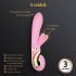 G-Vibe GRabbit - акумулаторен, 3 моторен G-точков вибратор (розов)