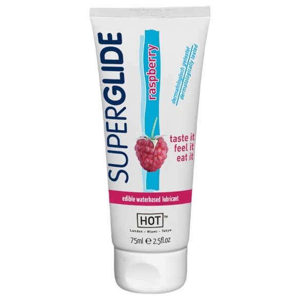 HOT Superglide Raspberry - лубрикант за ядене (75ml) 