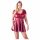 Cottelli Plus Size - Мини рокля с а-образна линия (бордо)  - 4XL