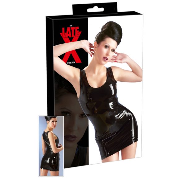 LATEX - мини рокля без ръкави (черна) - XL