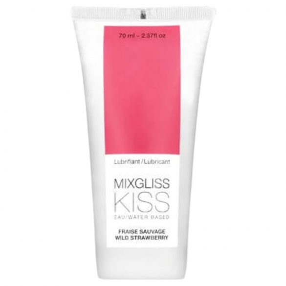 Mixgliss Kiss Wild - лубрикант на водна основа - ягода (70ml) 