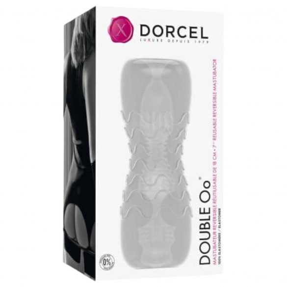 Dorcel Double Oo - мъжки мастурбатор (полупрозрачен) 