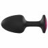 Dorcel Geisha Plug Ruby L - розово анално дилдо с камъни (черно) 