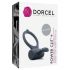 Dorcel Power Clit Plus - вибриращ пенис пръстен с батерия (черен) 