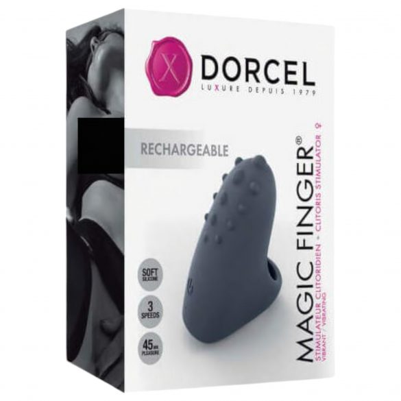 Dorcel Magic Finger - акумулаторен вибратор за пръсти (сив) 