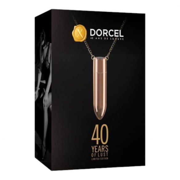 Dorcel - акумулаторна, водоустойчива вибрационна огърлица (розово злато) 