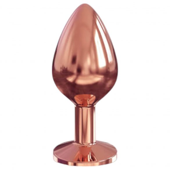 Dorcel Diamond Plug M - алуминиев анален вибратор - среден (розово злато) 