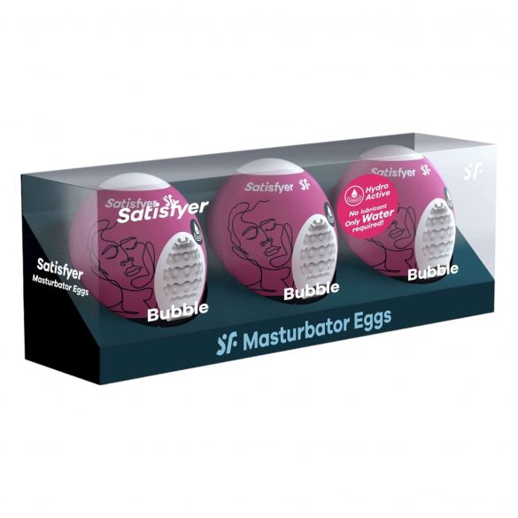 Satisfyer Egg Bubble - комплект мастурбиращи яйца (3 бр.)