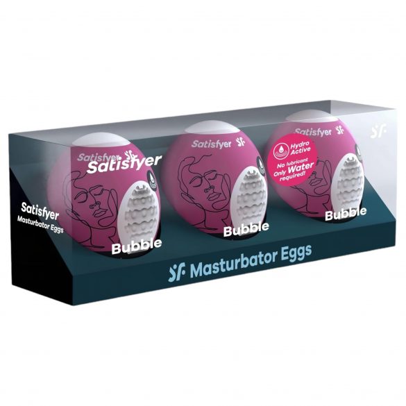 Satisfyer Egg Bubble - комплект мастурбиращи яйца (3 бр.)