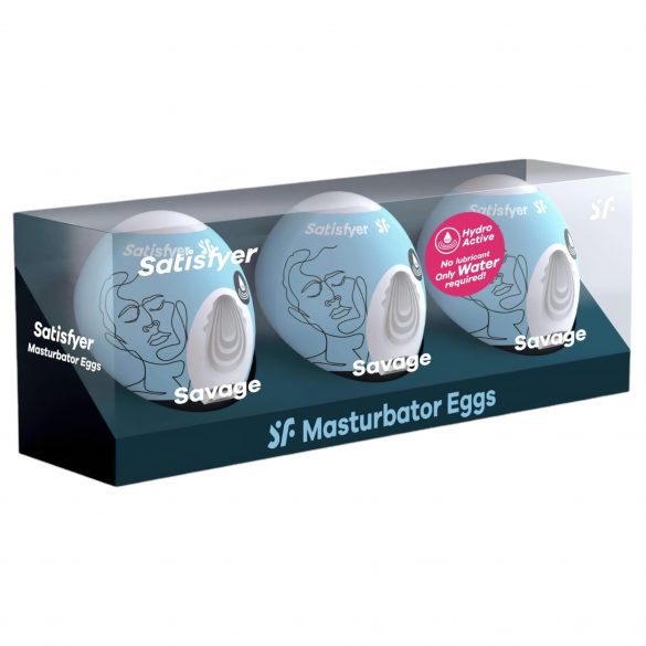 Satisfyer Egg Savage - комплект мастурбационни яйца (3 бр.)