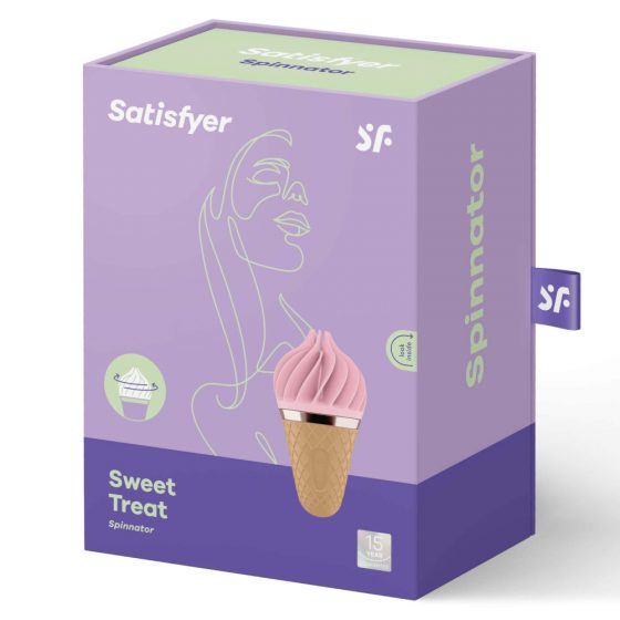Satisfyer Sweet Treat - безжичен ротационен клиторен вибратор (розово-кафяв)