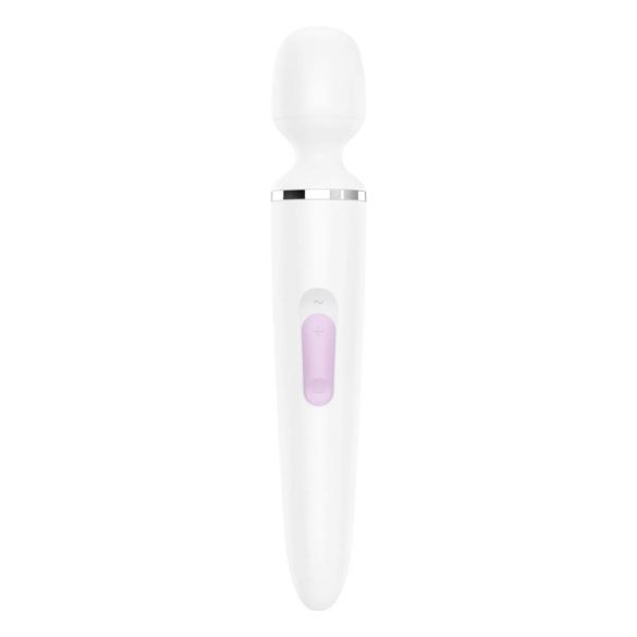 Satisfyer Wand-er Woman - Акумулаторна, водоустойчива масажираща вибрираща машина (бяла) 