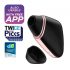 Satisfyer Любовен триъгълник - Smart Airwave Clitoral Dildo (черен) 