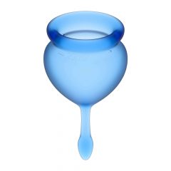   Satisfyer Feel Good - комплект менструални чашки (сини) - 2бр.