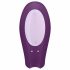 Satisfyer Double Joy - интелигентен водоустойчив вибратор с възможност за презареждане (лилав) 