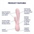 Satisfyer Mono Flex - умна водоустойчива вибратор (светло розов)