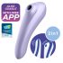 Satisfyer Dual Pleasure - Smart Airwave 2in1 вибратор (лилав) 