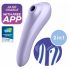 Satisfyer Dual Pleasure - Smart Airwave 2in1 вибратор (лилав) 