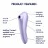 Satisfyer Dual Pleasure - Smart Airwave 2in1 вибратор (лилав) 