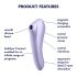 Satisfyer Dual Pleasure - умен въздушно-вълнов 2в1 вибратор (лилав)