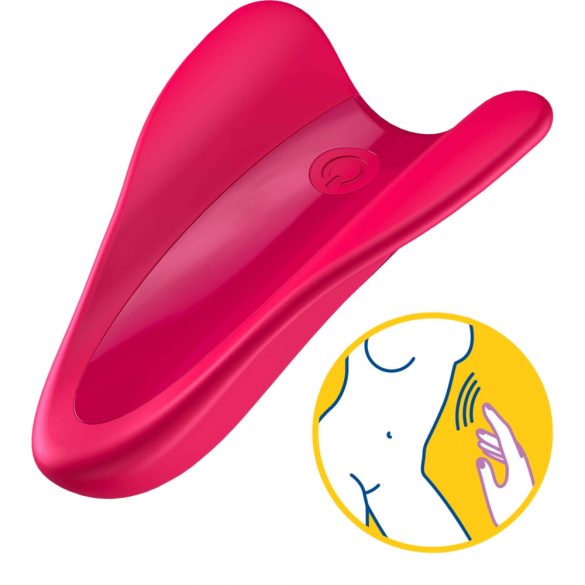 Satisfyer High Fly - Водоустойчив клиторен вибратор с батерии (пурпурен) 