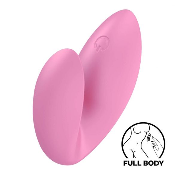 Satisfyer Love Riot - презареждащ се, водоустойчив вибратор за пръсти (розов) 