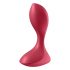 Satisfyer Backdoor Lover - Акумулаторни, водоустойчиви анални вибратори (червени) 