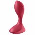 Satisfyer Backdoor Lover - Акумулаторни, водоустойчиви анални вибратори (червени) 