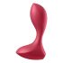 Satisfyer Backdoor Lover - Акумулаторни, водоустойчиви анални вибратори (червени) 