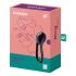 Satisfyer Majestic Duo - акумулаторен, водоустойчив пенис пръстен (черен) 